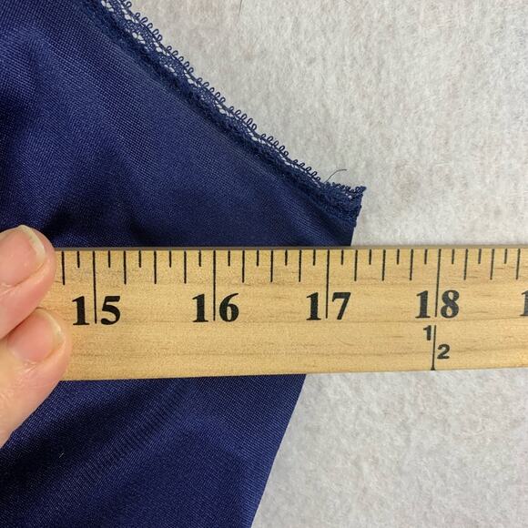 Vintage Vanity Fair Slip Dress Sz 36 Purple Y2K 90s Babydoll Fairy Grunge‎ Long - Picture 8 of 14